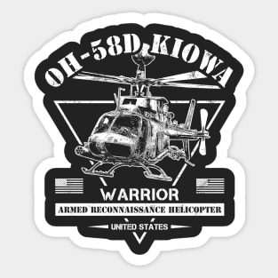 OH-58D Kiowa Warrior Helicopter Sticker